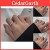 Bague Élégante Minimaliste Géométrique en Argent Sterling 925 pour Femme Taille Ajustable Cadeau