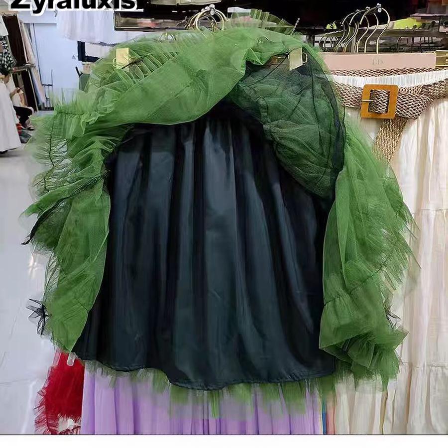 Neues Patchwork Colorblock Netzkleid für Mädchen, Fee Prinzessinnenkleid, Tüllkleid, INS Tanzperformance Halbkörper Kurzer Rock