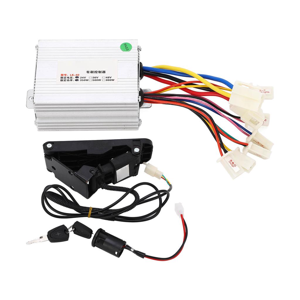 24V 350w Electric Tricycle Foot Pedal Throttle Controller Kit Lithium Ion Bike Pedal Throttle