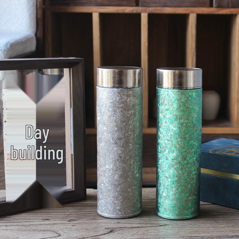 MRSIKEY Pure Titanium Tea Infuser Thermos Bottle, 500ml