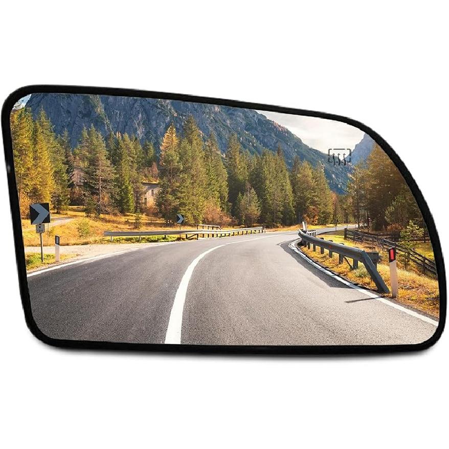 SCITOO Driver Side Mirror Glass For 2003-2007 For Cadillac Escalade, For Chevy Avalanche, Silverado Suburban Tahoe, For GMC Sierra Yukon Left Heat