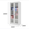 Zedaoju Metal Filing Cabinet with Glass Doors