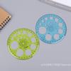 [ZYAS]1/2/3Pcs Circles Drawing Shape Geometric Drawing Stencils Tools Multifunction Geometric Template Plastic Measuring Ruler