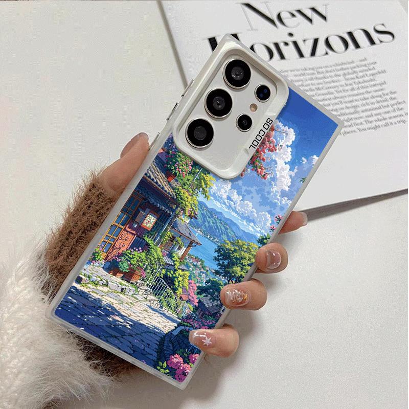 Anime Aesthetic Scenery Shockproof Phone Case for Samsung Galaxy S26 Edge S25 Ultra S24 FE S23 Plus S21 Cover Anti Fall Fundas