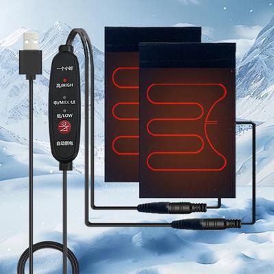5V Handlebar Heater 3 Modes Motorcycle Heated Handlebar Grips Auto-Off Grip Thermal Sleeve Winter Cycling Protection Gear