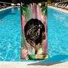 Alpha Kappa Alpha Print Beach Towel Design, Soft, Lightweight. for Home Bathroom, Spa, Pool, Yoga, Surfing, Camping, Gift for Family, Friend