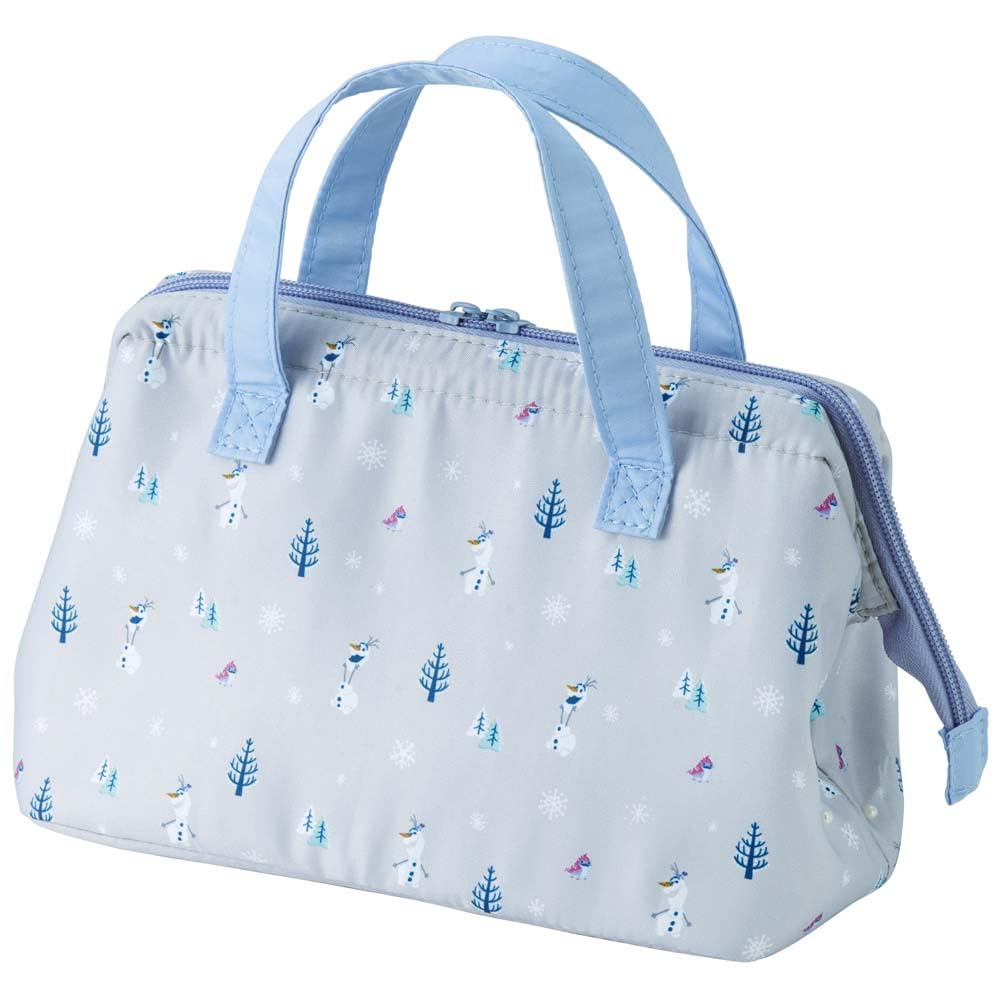 Skater Lunch Bag, Insulated, Clasp Closure, Women's, Disney, Frozen, Olaf, KGA1-A