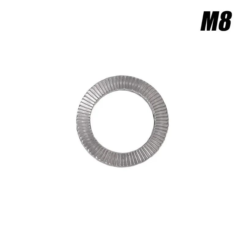 Self Locking Washers Stainless Steel Gasket Dual Stack Wedge Anti Loosening Washer M8 M10 M12 M16 M20 Shock Proof Gasket
