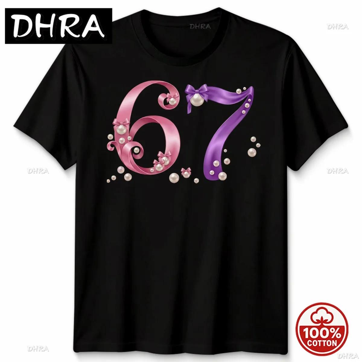 

Sixty Seven 67th Birthday Occasions Unisex TShirt Womens Graphic Tee Gift Funny Cotton Printed Tee T Shirts Casual Urban Harajuku S