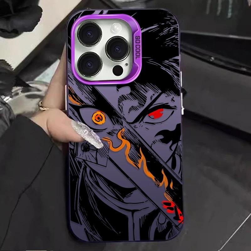 Etui na telefon komórkowy Anime Ghost Destroyer Blade Black Dead Mu Apple 17PRO iPhone13promax odporne na upadek etui ochronne AIR