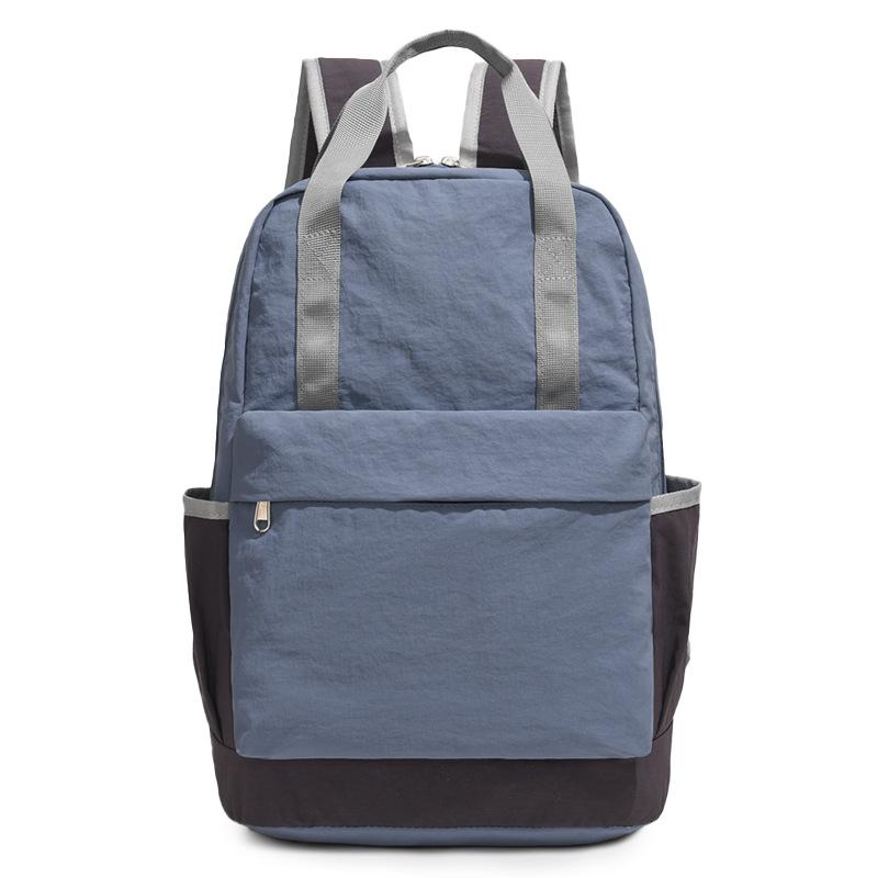 Women s Backpack Colorblock Large Capacity Student Schoolbag