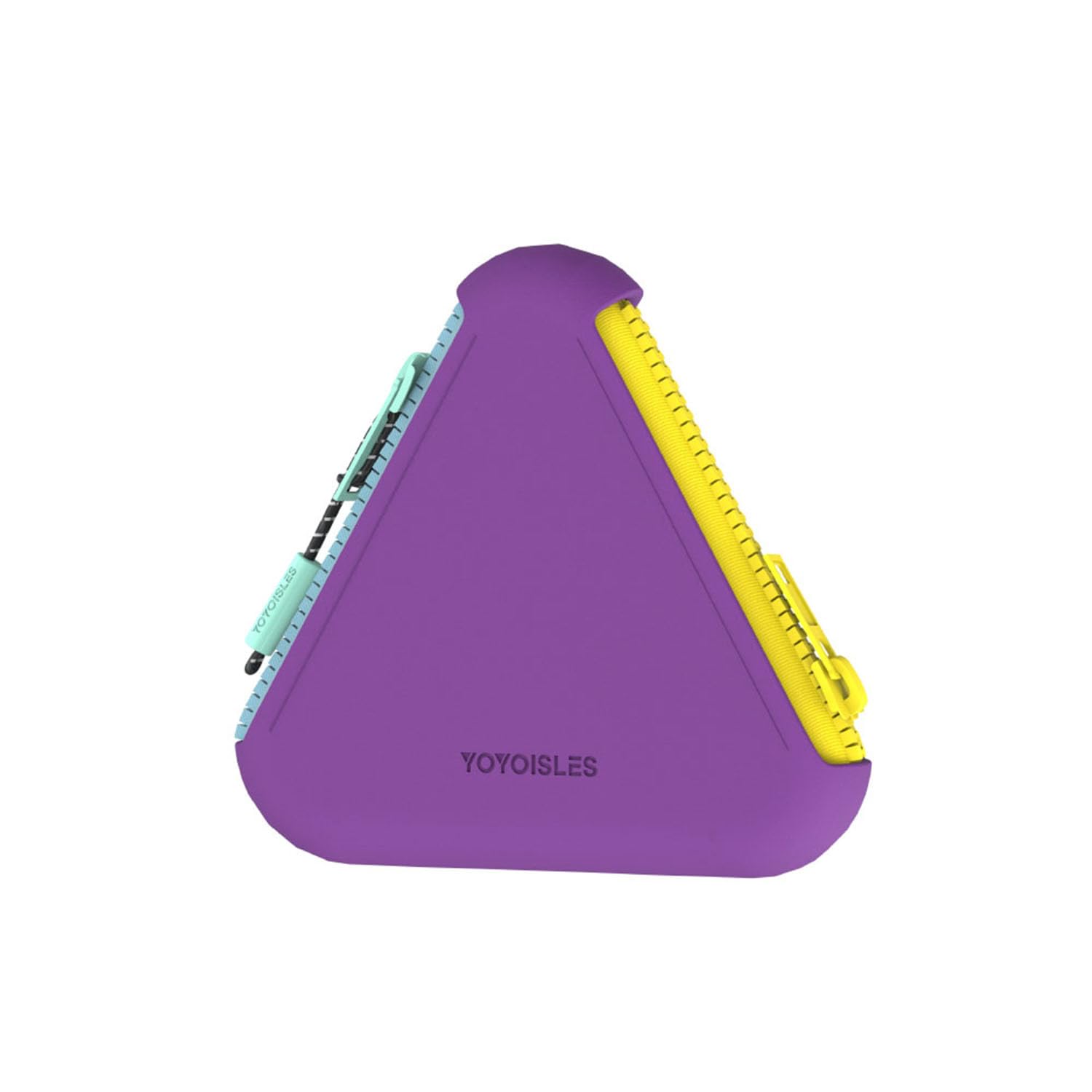 

YOYOISLES Air2 Series Mini Case (Midnight Purple 271) - Triangular Mini Pouch for Accessories, Cables, and Coin Purse. Lightweight, Slim, and