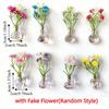 8/10 Stück DIY Mini-Glasvasen-Magnete Moderne Kreative Kühlschrankmagnete Vase 3D mit künstlicher Blume Winzige magnetische Knospenvasen