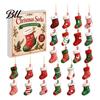 Advent Calendars for Girls Boys Snowman Christmas Countdown Calendar, 24-Day Acrylic Ornament Set with Winter Birthday Gifts Children Figures,