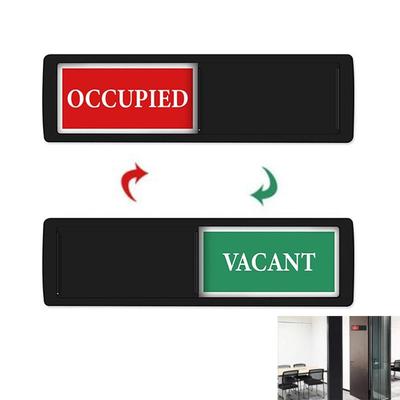 Self Adhesive Office Door Sign ABS Door Slider Signs Hotel Bulletin Board  Office Room