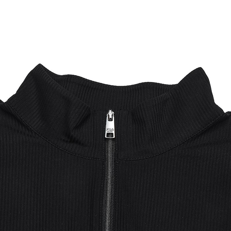 Fila Milano Series Fashion Simple Personality Elegant Casual Versatile Comfortable Woven Short Sleeve Dress Women Dresses F11W535307FBK