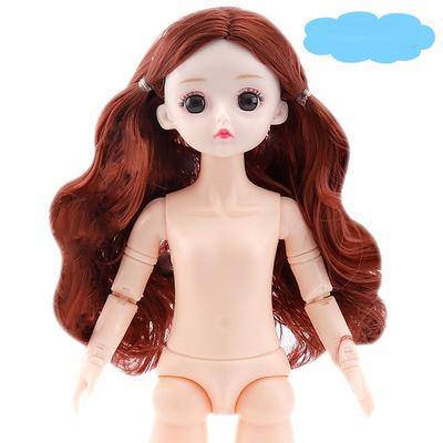 6 noktalı Bebek 30 Cm BJD Prime Vücut Çıplak Bebek Makyaj 3D Gerçek Göz Genel Kas 23 Ortak Loli Bebek Kız Oyuncak