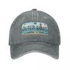 Outer Banks Original OBX SPZ Doplňky k čepici kšiltovky Fashion Distressed Denim Washed Snapback Cap Summer Hats Cap