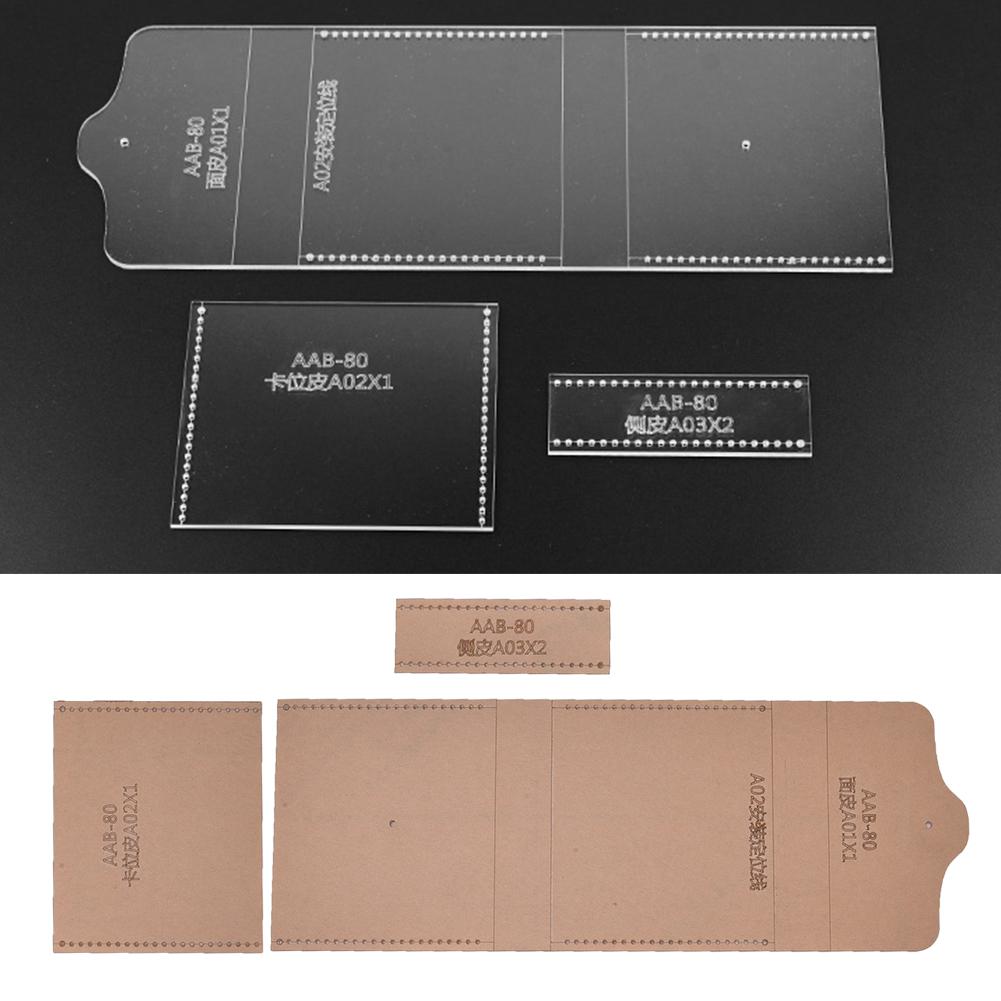 Acrylic Coin Purse Wallet Template Stencil DIY Handmade Leather Mould