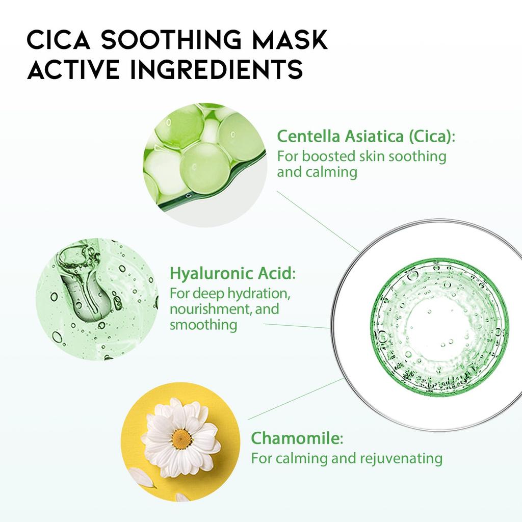 Face Korean Cosmetics Easy Skincare with Daily Face Mask Individually Hyrating Brightening Nourishing Rejuvenating Large-Capacity Masks, #OOTD