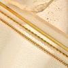 Layered Gold Plated Necklaces Non Tarnish, Herringbone/snake/rope/figaro Link Chain for Women, Waterproof Choker Necklace