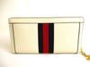 Authentic Saint Laurent YSL Black White Bicolored Leather Trifold Wallet Compact Wallet #9977 Open Box