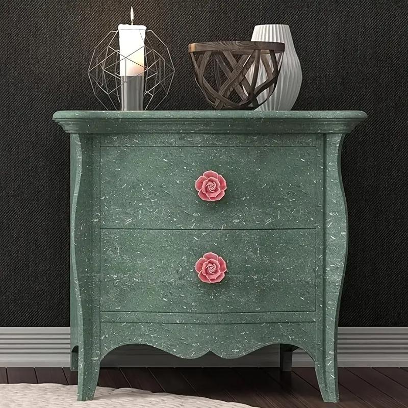 1PC Single Hole Handle Cartoon Cabinet Handles Modern Cupboard Pulls Minimalist Flower Rose Drawer Knobs Fashion