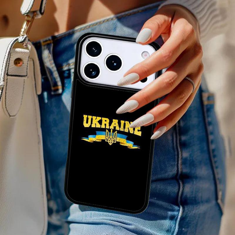 U-kraine Flag soft Phone Case For iPhone 17 Air 14 15 13 12 Max Cover For Apple 16e 11 Pro Max Plus Coque