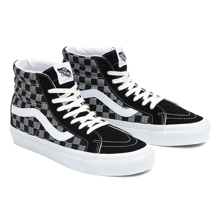 Vans Sk8-Hi 38 Dx Fashion Casual Skate Shoes High Top Unisex Sneakers Black Gray White VN0A5KRIBLK