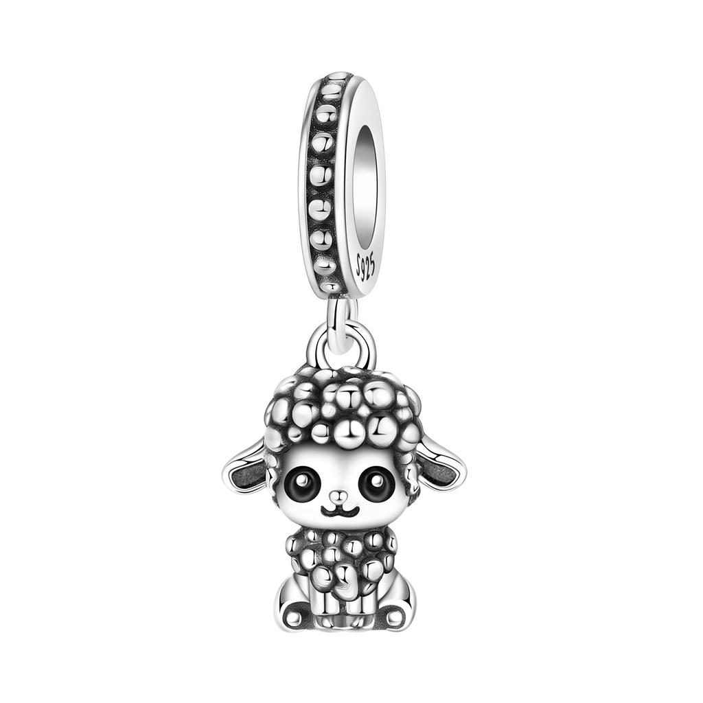New Copper Charms Bead Animal Series Pet Cat Dog Elephant Pendant Fitbracelets Necklace Women Diy Jewelry Gift