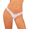 Obsessive - Sexy Classic Thong With Lace Heavenlly White XS/S