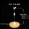 Stainless Steel Support Doll Stand 1/3 1/4 1/6 1/8 Doll Bracket  Dolls Accessories