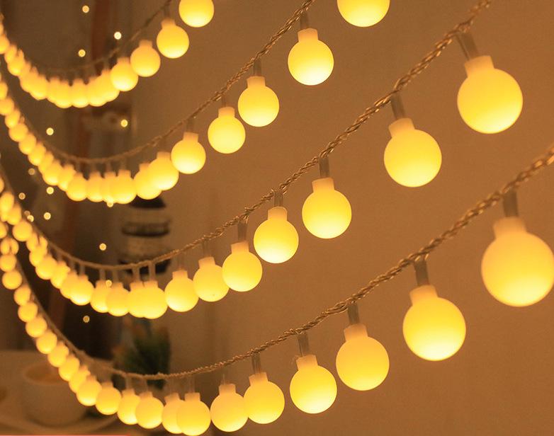 Waterproof LED Solar Bubble Ball String Lights for Outdoor Decoration