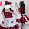Red Do Your Pussy Maid Outfit Cosplay Sexy Cute Maid Outfit Cosplay Cos Outfit Dress Short