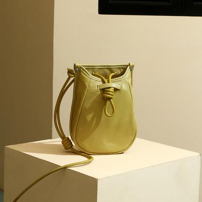 Fashionable Single-shoulder Bag Drawstring Design Mobile Phone Bag Large-capacity Crossbody Small Bag