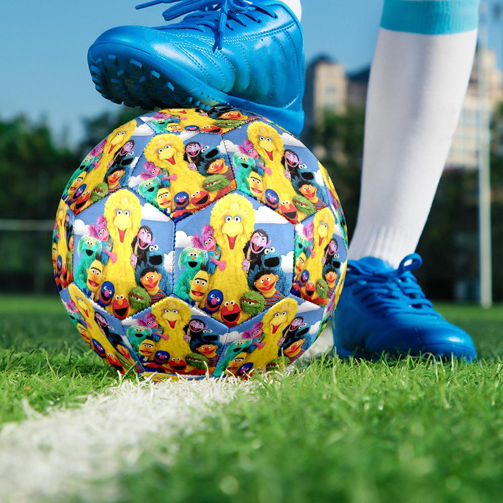 Sesame Street Theme Size 5 Soccer Ball, Suitable for Both Indoor and Outdoor Matches, a Gift Suitable for Everyone.