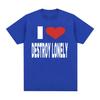 I Love Destroy Lonely Print Graphic T-shirt Summer Men Women Tops High Quality T Shirt 100% Cotton Oversized T Shirts Streetwear