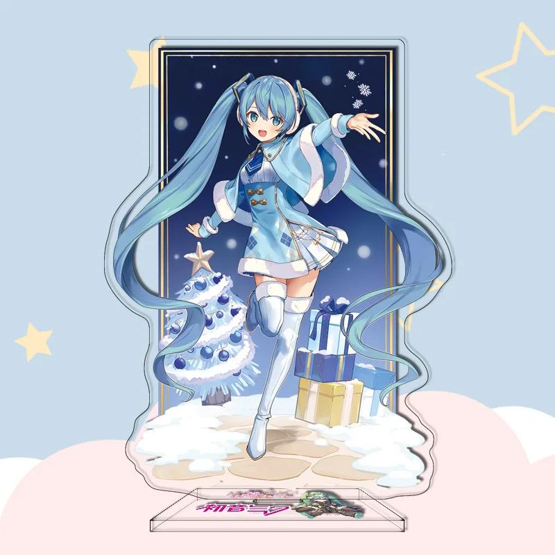 29 Types Hatsune Miku Anime Figure 16Cm Acrylic Key Chain Ornaments Presents Pendant Buckle Two-Sided Hatsune Miku Model TOYS Gift