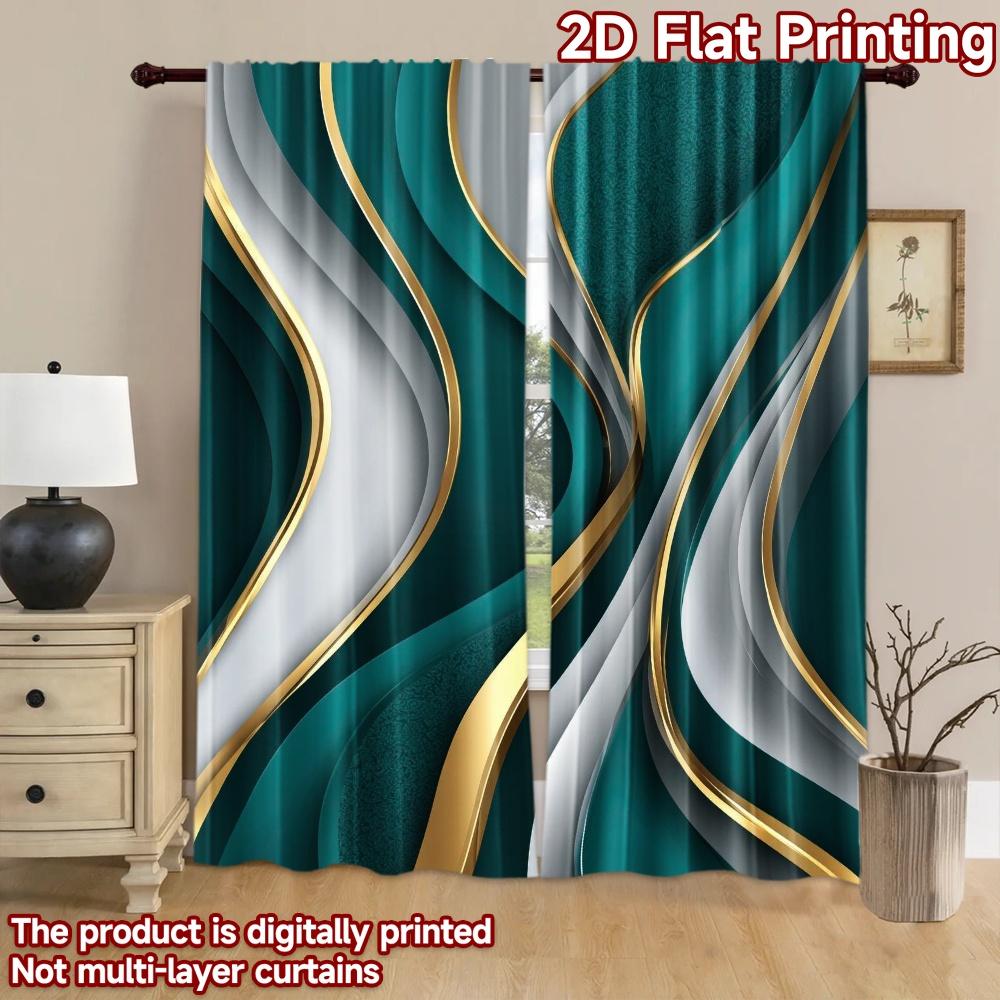 1pc 2D flat Photography Backdrop Popular Party Backdrop Gold Wave 100% Polyester Festive Backdrops for Holiday portraits and