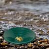 10/14/15 pulgadas Aparato para Lavar Oro Pantalla para Cernir Minerales Herramientas de Detección de Metales Tamiz Recipiente de Polímero Verde 1/3 Piezas