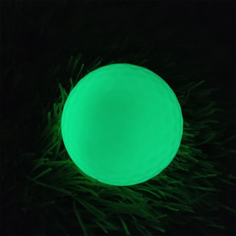 3/5Pcs Reusable Fluorescent Golf Balls Bright Night Luminously Golf Balls Portable Glow Golf Balls for Training Hitting