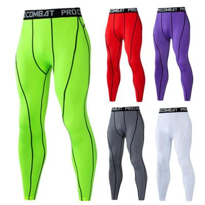 Men Running Tights Leggings Jogging Sports Pants Gym Fitness Workout Training Yoga Bottoms Boy Basketball Trousers