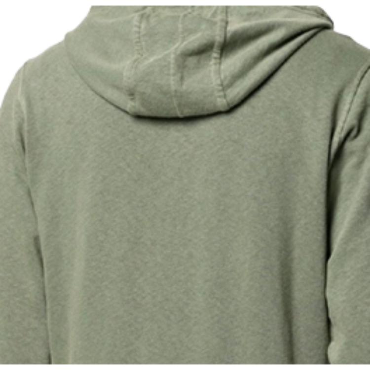 STONE ISLAND Bluza z kapturem bawełniana rozpinana męska Zielona wojskowa 721564251-V0058