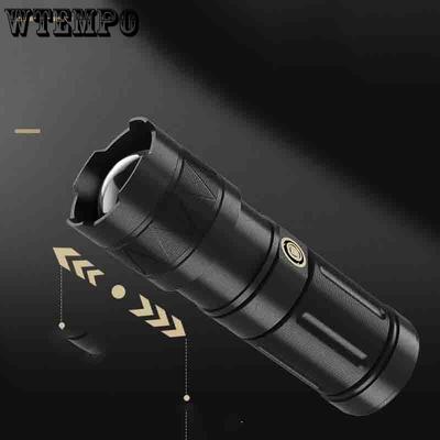 Hiking Outdoor Bright Flashlight, Zoom Multi-function LED Flashlight, Super Bright, Household Charging