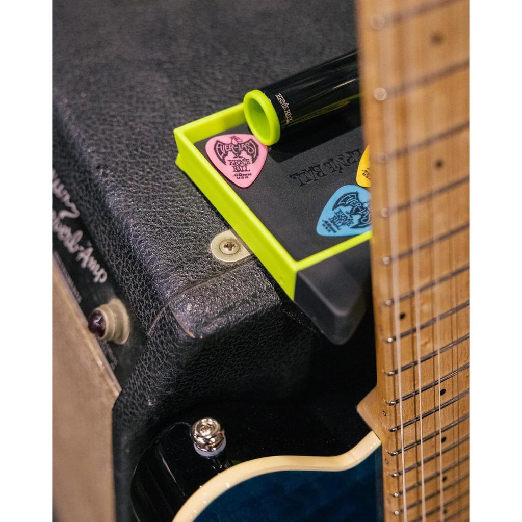 Ernie Ball 9617 3-in-1 Guitar Neck Rest, Compact Cushion Support and Accessory Tray for Guitars, Basses, and Stringed Instruments