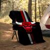 1pc Chicago Bulls Theme Blanket - Digital Print, Polyester, Cozy for All Seasons, Perfect for Outdoor, and Travel