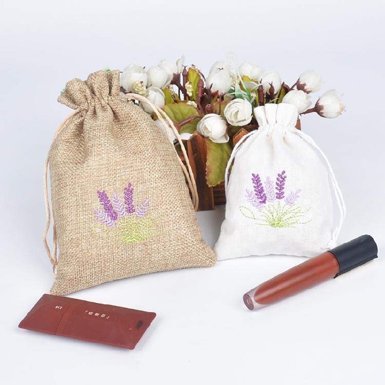 12pcs/Pack Small Cotton Linen Scent Pouches Decorative Lavenders Bags for Wedding and Home Use Present Packaging Bag