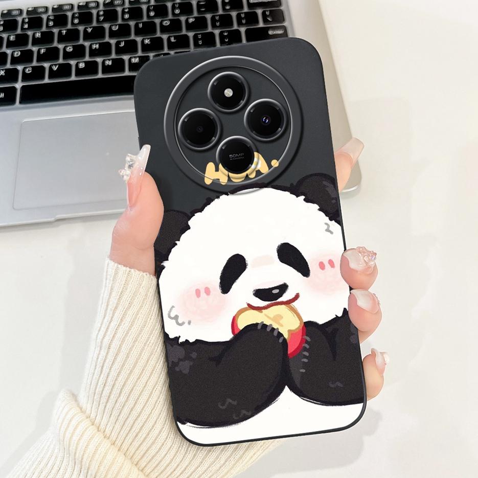 For Xiaomi Redmi 14C Case PocoC75 Cute Panda Cartoon Cover Soft TPU Phone Case For Xiaomi Poco C75 C 75 Redmi14C Back Cover Bags