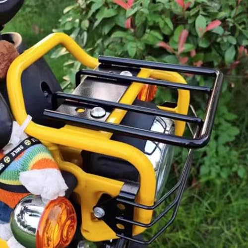 

H Передний багажник Cross Cub 50 110 Custom Super Cub Черный Передний багажник Металлический Прочный Интегрированный Стальной Плоский Тип Мотоциклетный Грузовой Корпус Внешний