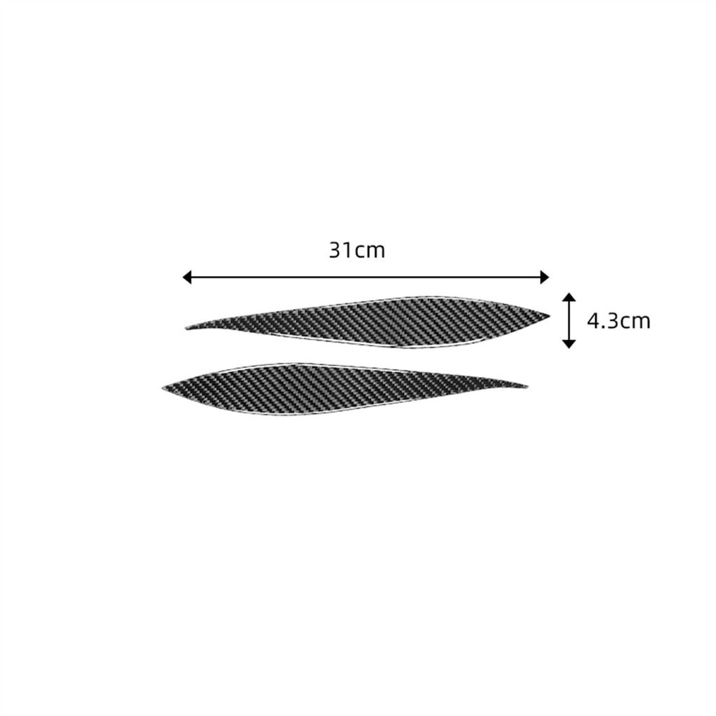 Headlight Eyebrow Carbon Fiber Headlight Eyelid Eyebrow Cover Decoration Sticker Fit Subaru Fit BRZ